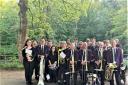 Littleport Band on their marathon Whit Friday march playing at many villages