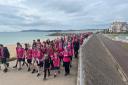 The pupils took on the Dorset Jurassic Coast walk this month.