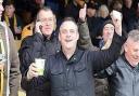 Simon Dobbin, before he was injured, at a Cambridge United match Picture: FAMILY PHOTO