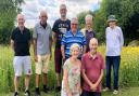 St Andrew's Church in Witchford's graveyard manager George Jellicoe and his team (pictured) have made the area one that is now a beauty and a haven for wildlife.