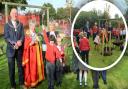 Students and staff at Spring Meadow school in Ely have planted a tree as part of the Queen's Green Canopy campaign.