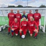 Back row - Chris Nelson, Carl Moorhouse, Philip Powers [GK], Martin Barham, Richard Littlejohn. Front row - Martin Patten, Alan Pearce, Tony Wilkinson.