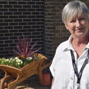 Gill Luff outside the Viva theatre - one of three hubs associated with the new East Cambridesghire Training Centre in Soham