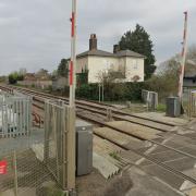 The crash happened at the level crossing in Chettisham.