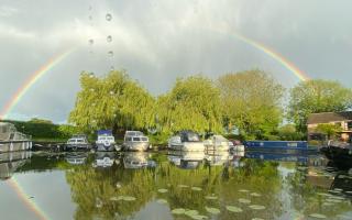 Bev Harrod took her 'rainbow' image at the boatyard in Ely.