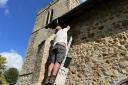 'Bee hover' removes hive from Withcford Church without harming them