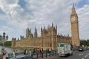 Lewis Allington, from March, is in court over an incident that occurred outside of the Houses of Parliament.