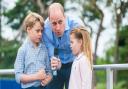 Prince William, Duke of Cambridge with Prince George and Princess Charlotte performed the countdown to start the racing at Run Sandringham today