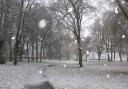 Wintry showers in Wisbech this morning (March 31).