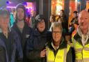 Police and crime commissioner Darryl Preston (right) with Cambridge Street Pastors