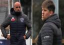 Matt Clements (left) and Lloyd Groves (right) will take charge of their first match this weekend since being appointed joint managers at Soham Town Rangers.