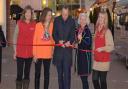 The Hon. Frances Stanley DL (chairperson), Penny Nicoll (committee member), The Rt Hon Matt Hancock MP, Wendy Milbank, Jen Gates (volunteer coordinator at Racing Welfare)