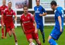 Ely City in action with league leaders Gorleston at the Demcom Stadium.