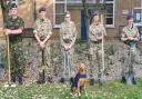 Ely air cadets have been keeping busy to maintain the RAF memorial garden at the Princess of Wales Hospital.