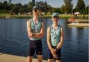 King's Ely sixth form students, (L) Will Buckingham and (R) Conall Comley, produced a 'stunning performance' in the J18 boys double race, winning bronze medals.