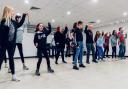 The Littleport Players rehearse a dance routine for the upcoming pantomine 'Robin Hood' and 'Babes in the Wood'.