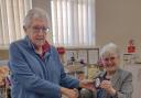 David Maud presented the Tedora cup last year to churchwarden Rosemary Westwell.