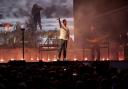 Bastille performing at Newmarket Racecourse.