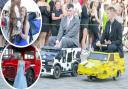 A horse, two mini cars and a campervan were among the modes of transport that helped students from Littleport and East Cambridgeshire Academy get to their prom.