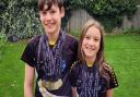 Jacob and Lyra Schultz won 26 medals between them at Luton's Autumn Short Course Meet.