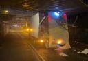 A van got stuck under Ely's most bashed bridge, near the city's railway station, on March 5.