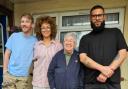 Bobby Mair, Michelle de Swarte, Cathy Gibb de Swarte and Jamali Maddix before they went back to London