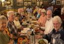 The Rotary Club of Ely relaxes at Piccolo