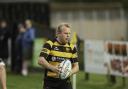 Three try scorer Paul Dewey in action.