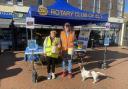 Rotary Club of Ely gives away crocus bulbs at Ely Market