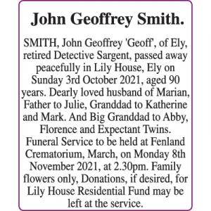 JOHN GEOFFREY SMITH