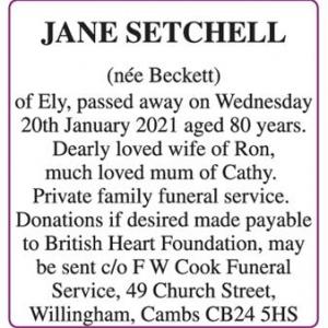 JANE SETCHELL