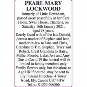 PEARL MARY LOCKWOOD