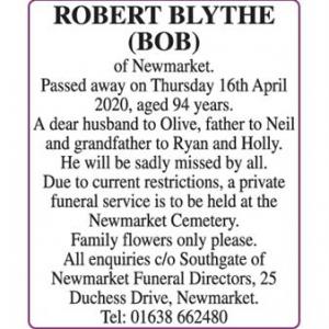 ROBERT BLYTHE (BOB)