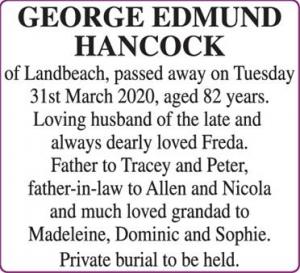 GEORGE EDMUND HANCOCK