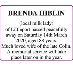 BRENDA HIBLIN