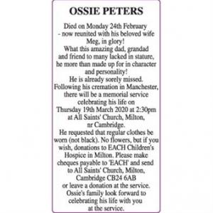 OSSIE PETERS