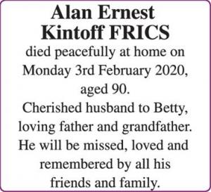 ALAN ERNEST KINTOFF