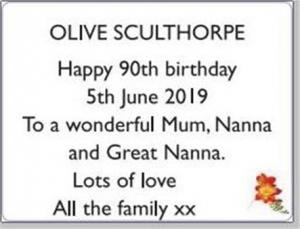 OLIVE SCULTHORPE