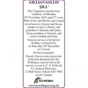 GILLIAN SALLIS
JILL