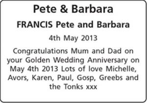 Pete - Barbara