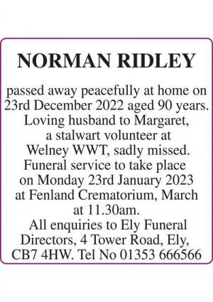 NORMAN RIDLEY