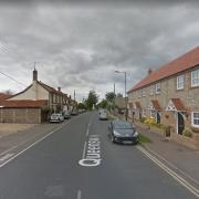 Queensway in Mildenhall where a motorcyclist drove alongside a car and punched its wing mirror