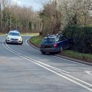 Mildenhall police were called to an Audi on the A1101 in west Suffolk