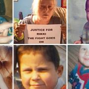 Centre (top) Ruth Neave still refuses to give up on her campaign for a tougher sentence on the man who killed her son Rikki.