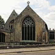 Lewis Raftery has been charged after police officers caught him riding in the gardens of the Church of St Peter and St Paul in Wisbech.