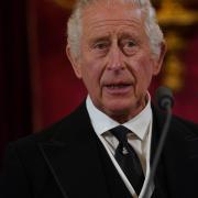 King Charles III during the Accession Council at St James's Palace, London, where King Charles III is formally proclaimed monarch. Charles automatically became King on the death of his mother, but the Accession Council, attended by Privy Councillors,