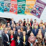 HRH the Princess Royal on her visit to Corkers Crisps near Ely in 2019.