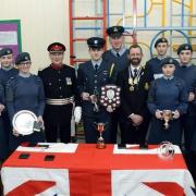 1094 Ely squadron Royal Air Force air cadets with then mayor Cllr Mike Rouse