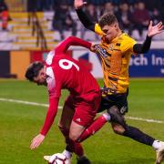 Action from Ely City vs Cambridge United Development in the Cambs Invitation Cup.