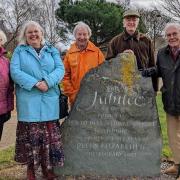 Jubilee Gardens marked its 20th anniversary on February 11. Pictured are former Lib Dem councillors Sheila and Jeremy Friend-Smith, Simon Higginson, and Neil Morrison together with Lib Dem councillor Charlotte Cane who was leader of East Cambs District